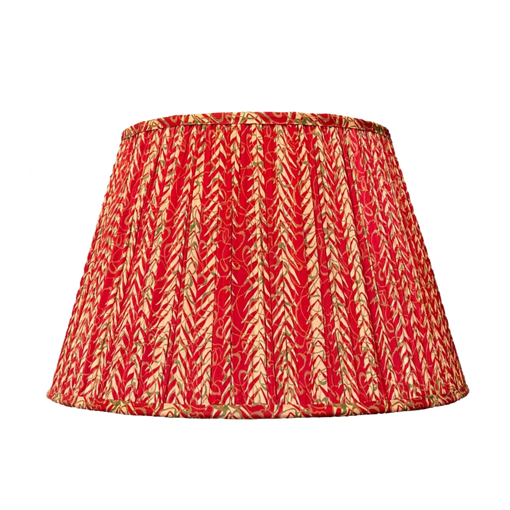 16" Lamp Shade in Hand-Blocked Silk, Flame Stitch – Reed Smythe & Company