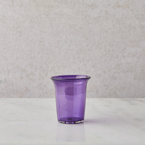 Purple Glass Cylinder Cup