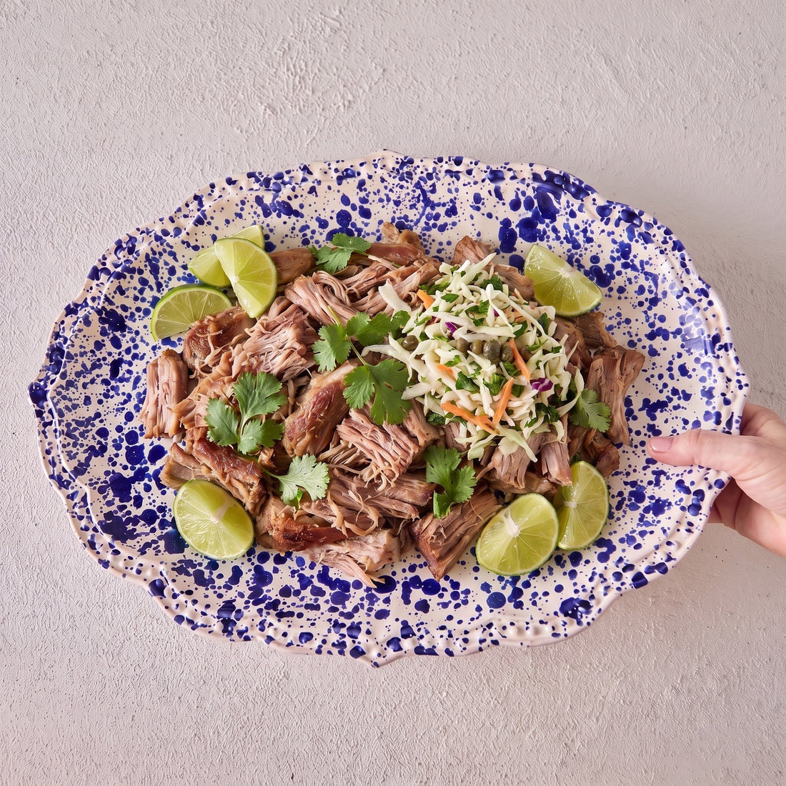 Slow-Cooked Pork Carnitas & Naneita's Coleslaw