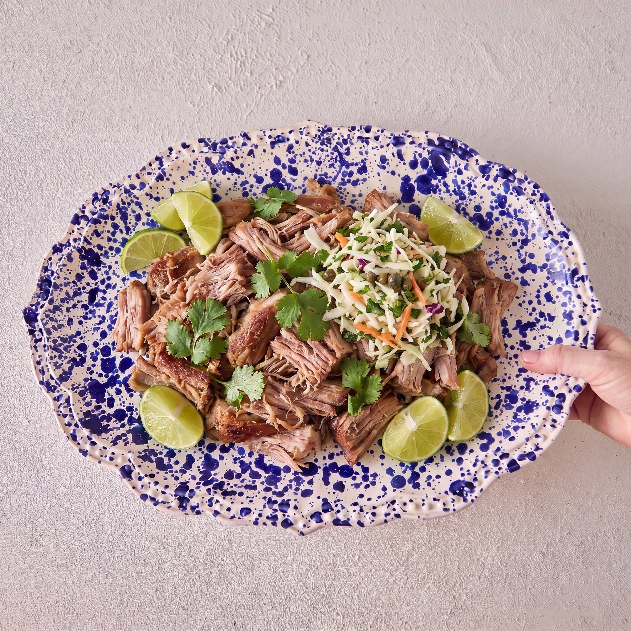 Slow-Cooked Pork Carnitas & Naneita's Coleslaw