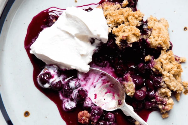 Red, White & Blueberry Crisp