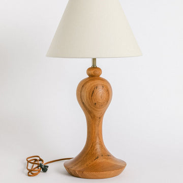 Hand-Turned Wooden Lamp, Extra Large