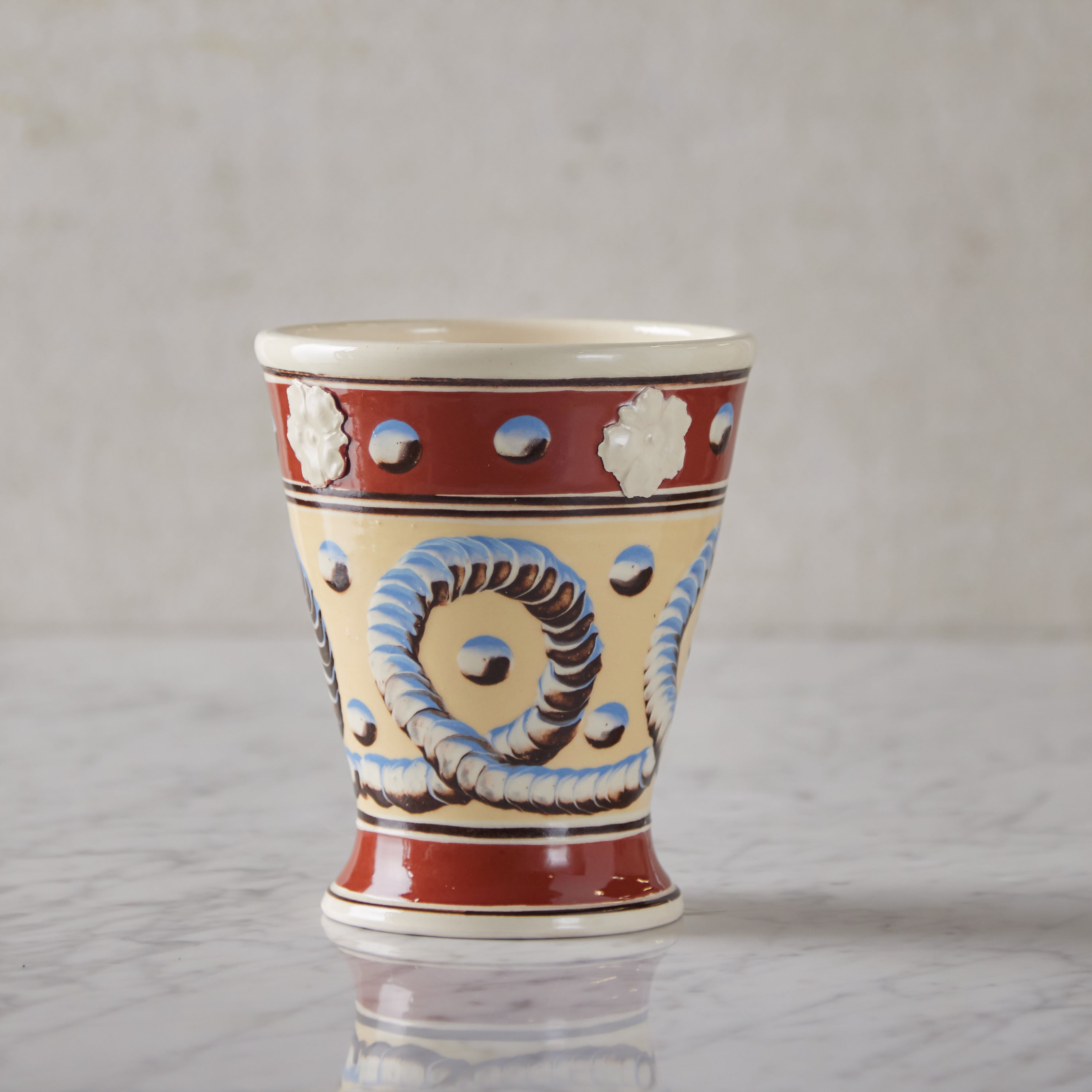 Mochaware Cachepot, Yellow