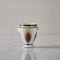 Mochaware Urn Vase, Blue