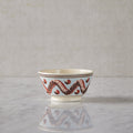 Small Mochaware Bowl, Earthworm Blue
