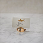 High Polish Bronze Seashell Place Card Holder