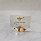 High Polish Bronze Seashell Place Card Holder