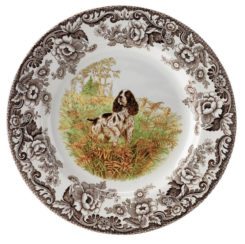 Spode Woodland Plate, English Springer Spaniel