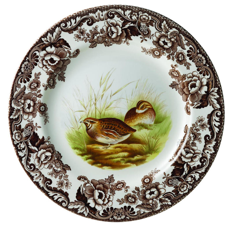 Spode Woodland Plate, Quail