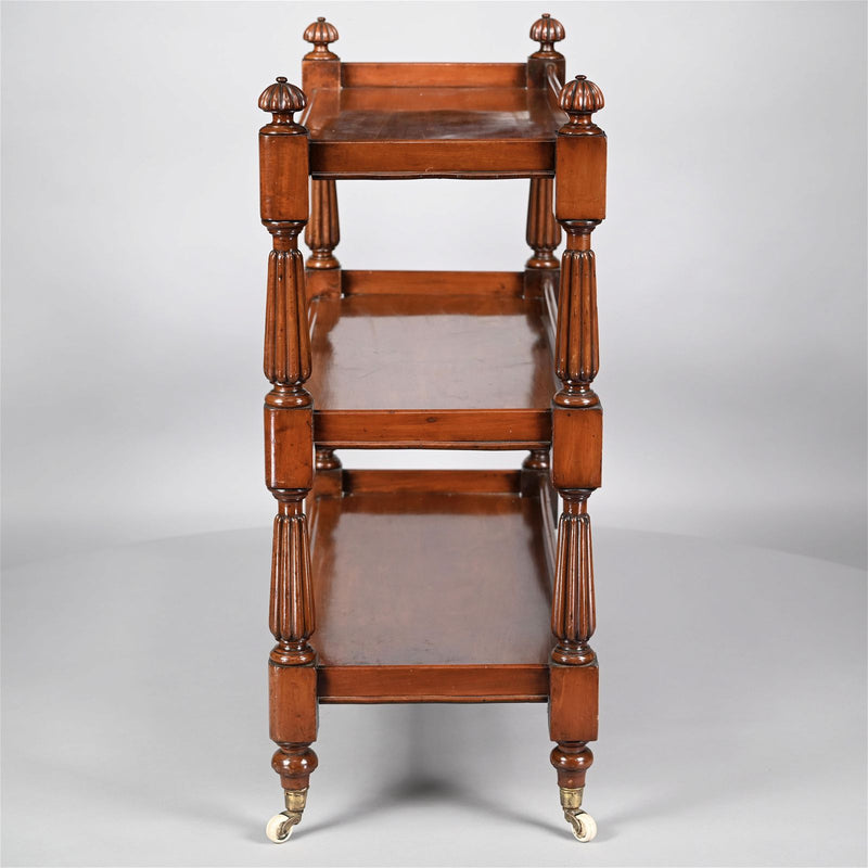 William IV Mahogany Butler's Trolley on Casters