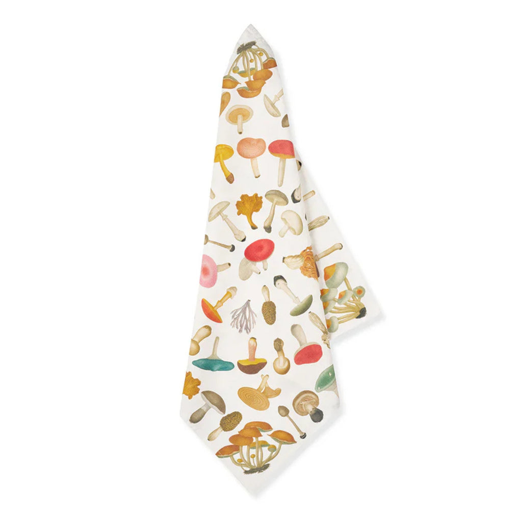 Summerill & Bishop x John Derian White Fungi Mushroom Linen Napkin