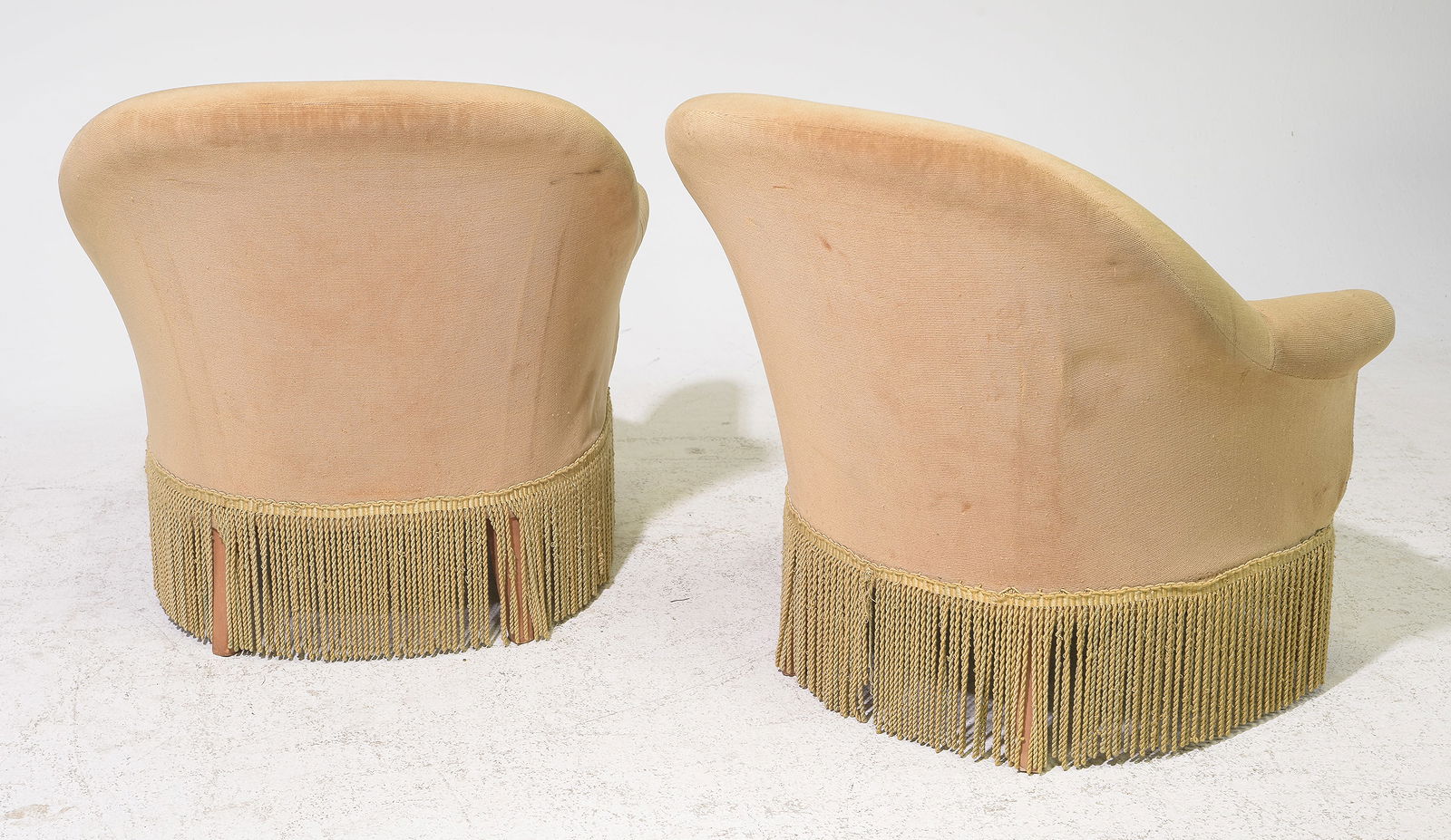 Napoleon III Chair in Velvet with a Fringed Skirt