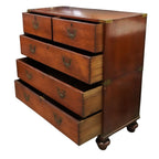 19th Century English Campaign Chest of Drawers