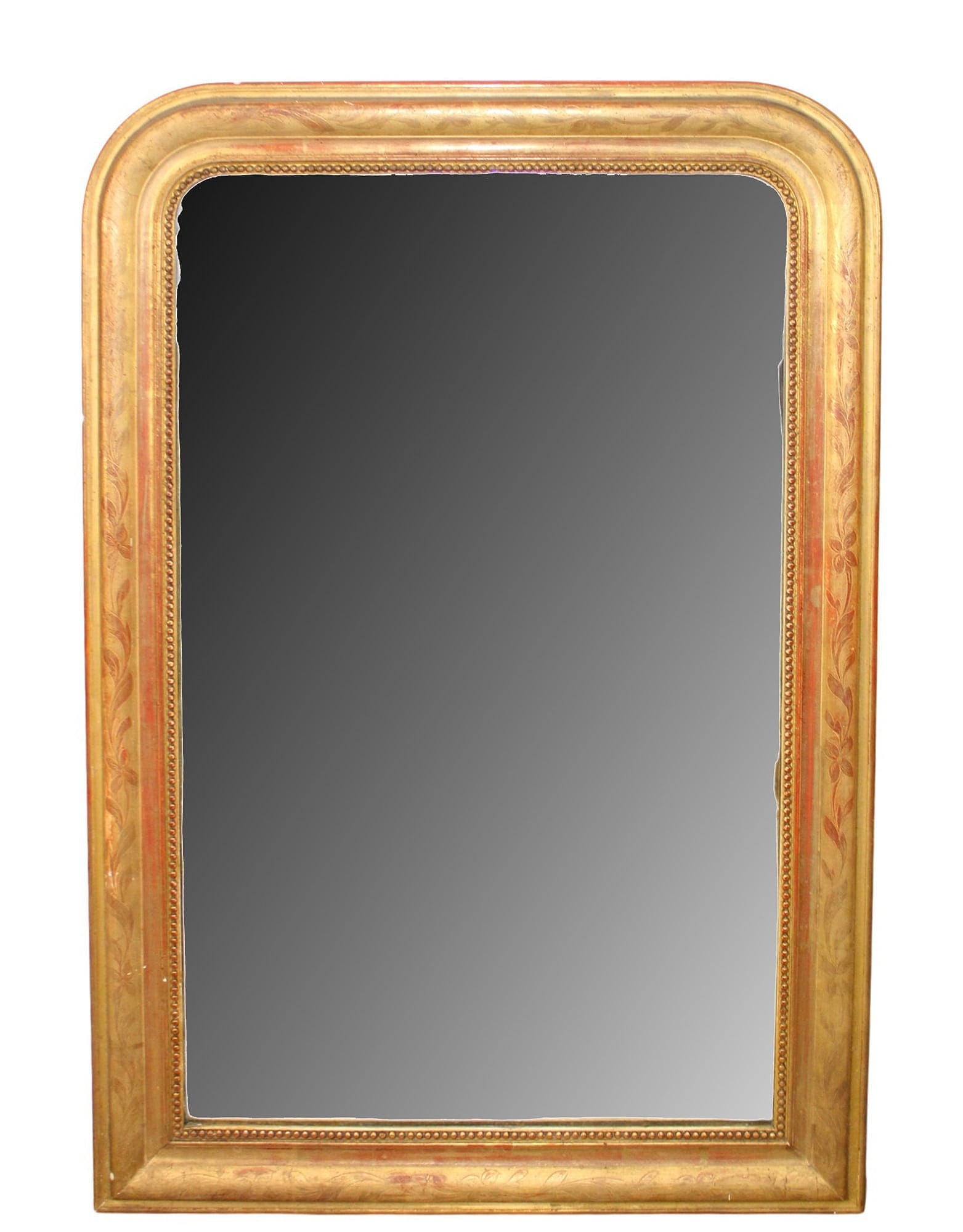 19th Century Louis Philippe Gold Leaf Mirror