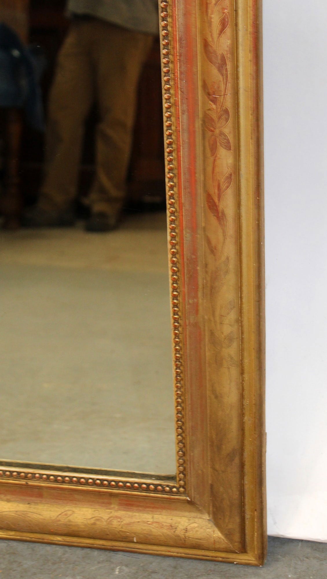 19th Century Louis Philippe Gold Leaf Mirror