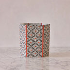 Block-Printed Hexagonal Collapsible Waste Basket, Vintage Vines