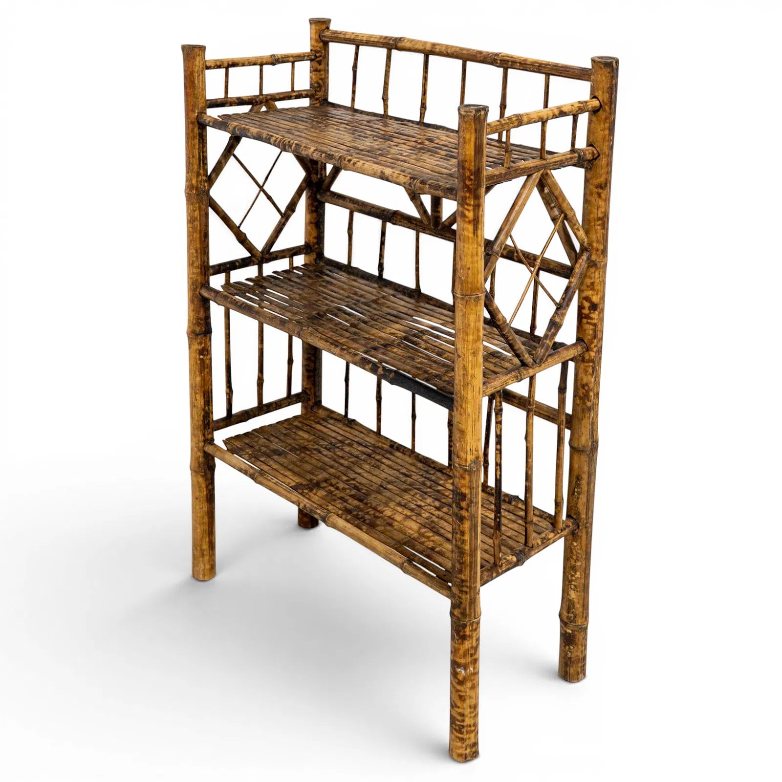 Vintage Chinese Export Bamboo Étagère