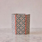 Block-Printed Hexagonal Collapsible Waste Basket, Vintage Vines