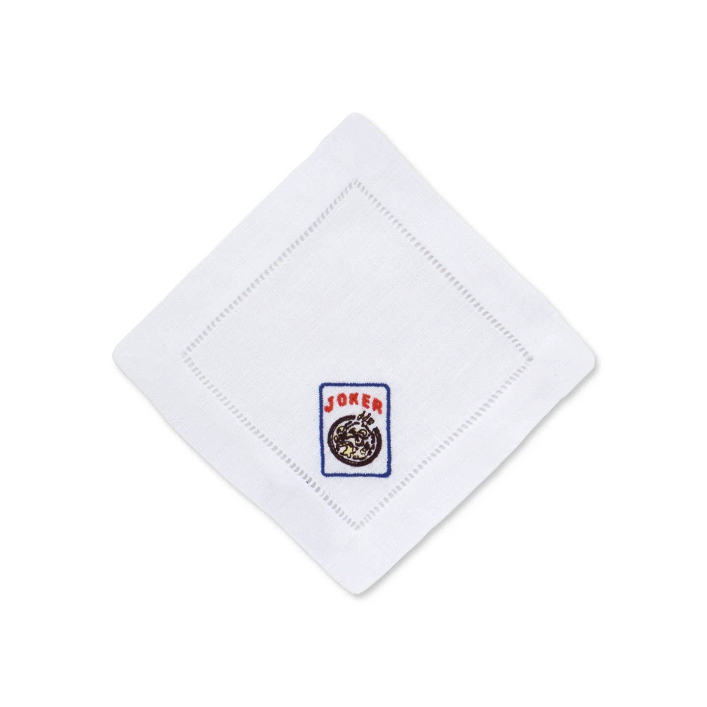 Set of Five Mahjong Cocktail Napkins