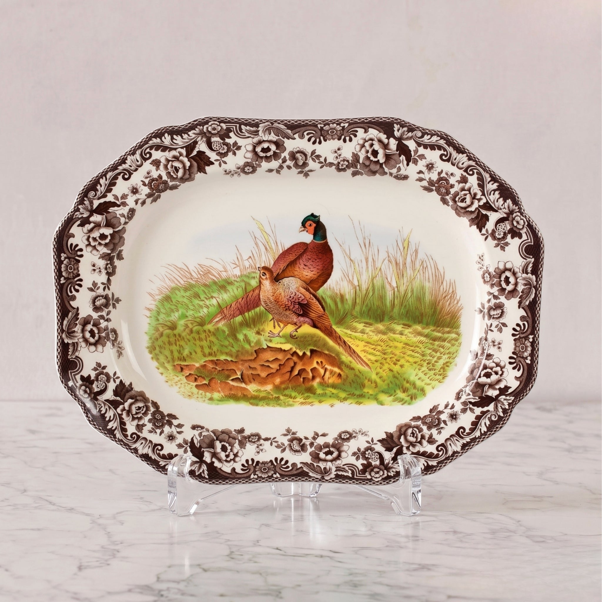 Spode Woodland Platter, Pheasant