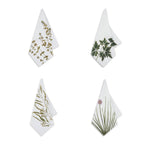 Summerill & Bishop Set of Four Linen Herbarium Gastronomic Linen Napkins