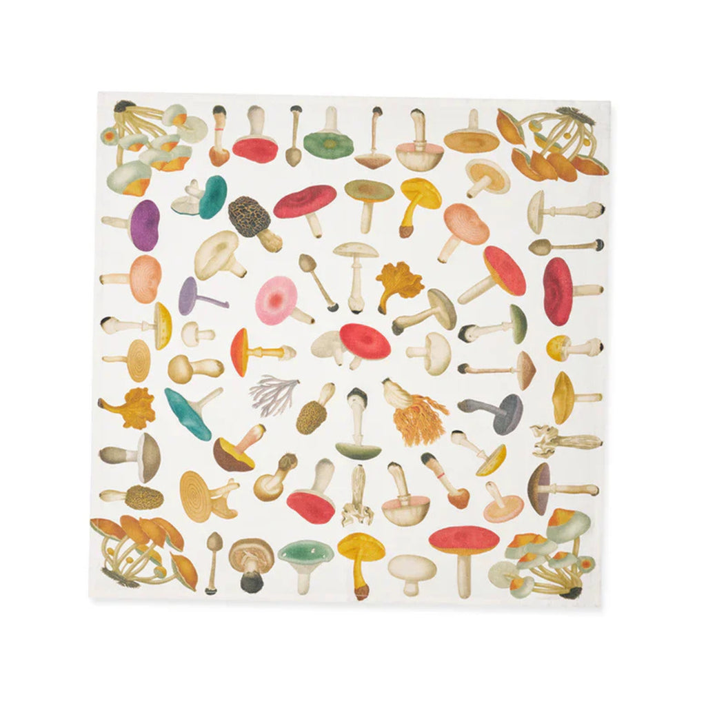 Summerill & Bishop x John Derian White Fungi Mushroom Linen Napkin