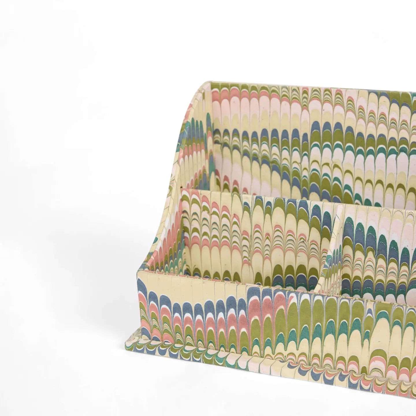 Marbled Letter Holder, Olive