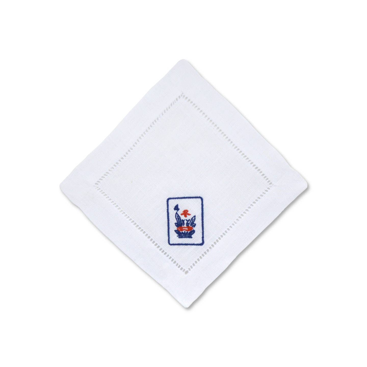 Set of Five Mahjong Cocktail Napkins