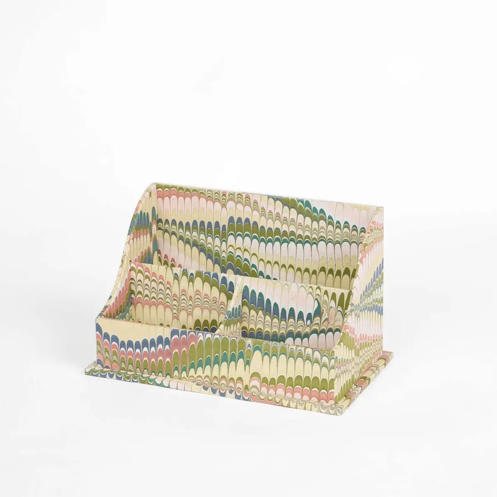 Marbled Letter Holder, Olive