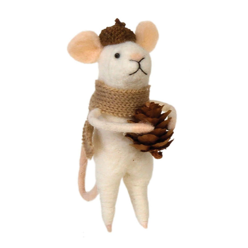 Acorn Felt Mouse Ornament