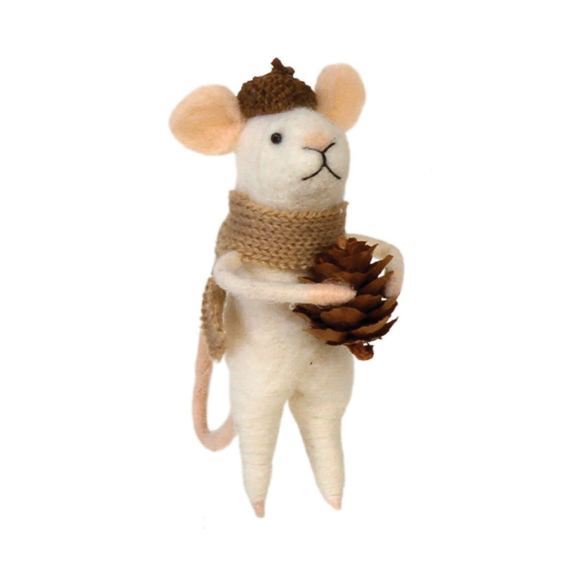 Acorn Felt Mouse Ornament