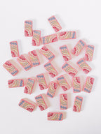 Marbled Dominoes, Periwinkle & Pink