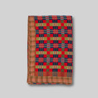 Cotton Jacquard Blanket in Strawberry Sunset Lapis