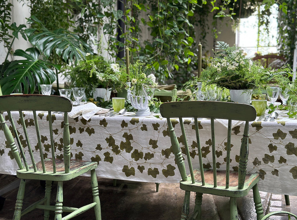 Summerill & Bishop Ivy Herbarium Linen Napkin