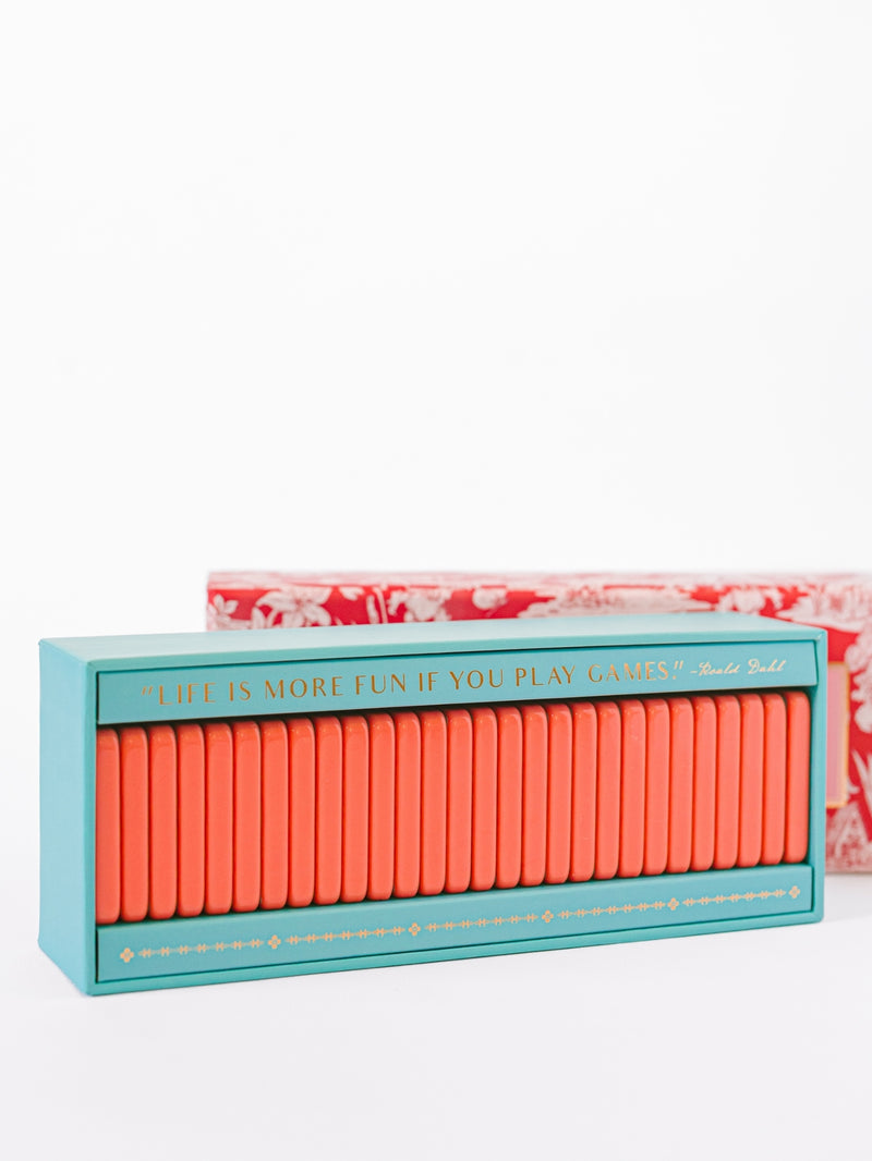 Marbled Dominoes, Teal & Orange