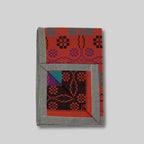 Cotton Jacquard Blanket in Persimmon Julip Crest