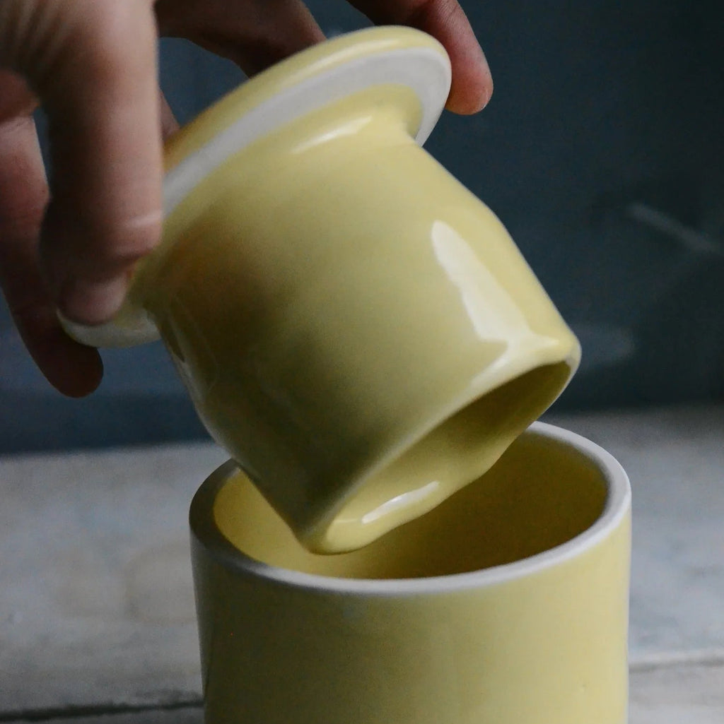 Ceramic Butter Keeper in Buttercup