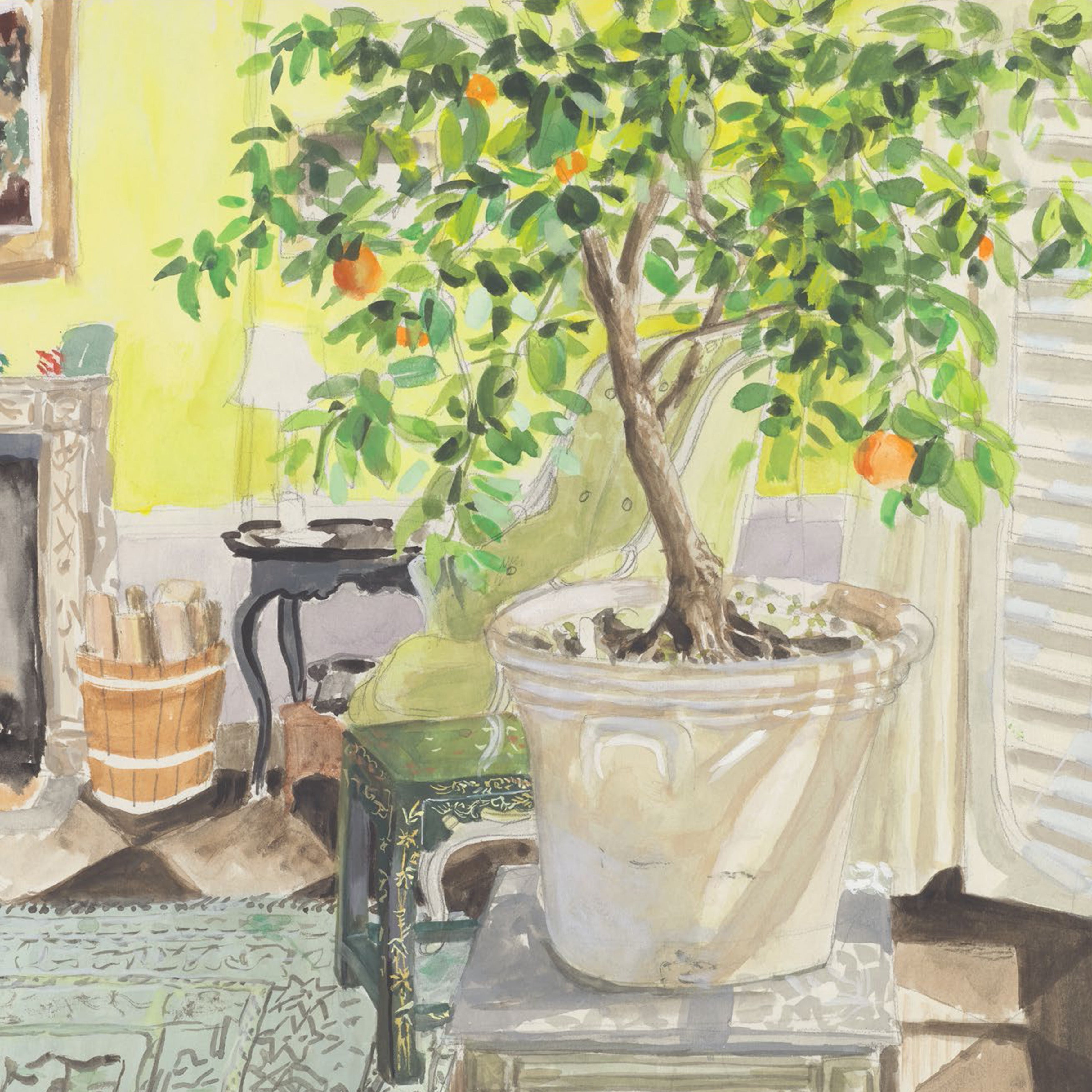 The Enchanting Interiors of Bunny Mellon: Paintings by Snowy Campbell