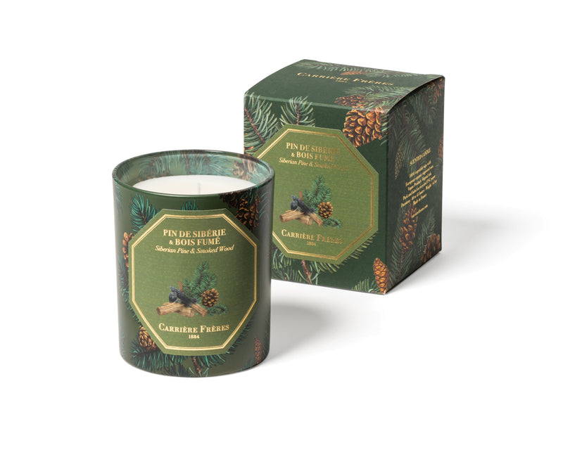 Carriere Freres Holiday Candle, Siberian Pine & Smoked Wood