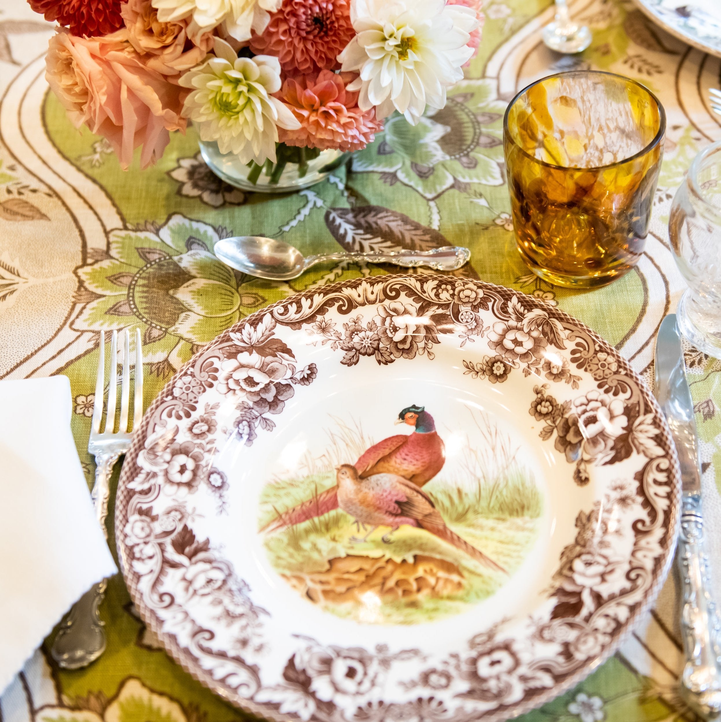 Spode Woodland Plate, Pheasant