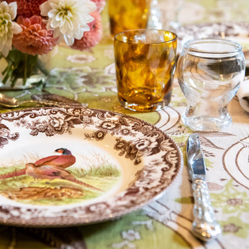 Suzanne Rheinstein "Gore House" Tablecloth, Green