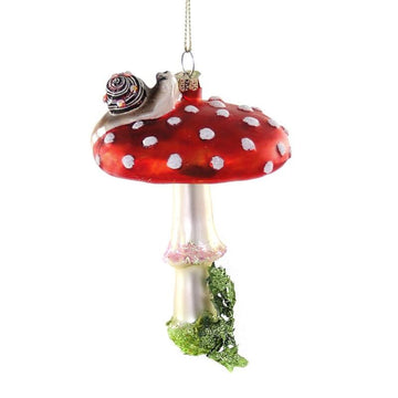 Thicket Mushroom Glass Ornament