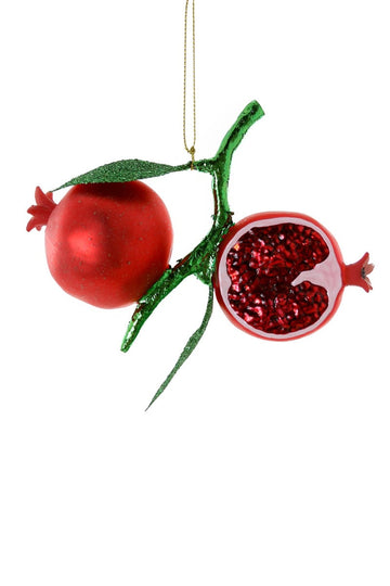 Cultivated Pomegranate Glass Ornament