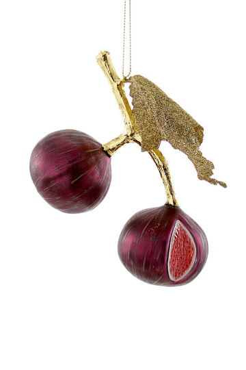 Cultivated Fig Glass Ornament