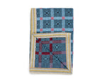 Cotton Jacquard Blanket in Sky Blue Cosmos