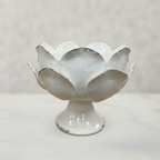 Small Ceramic Petal Vase, White