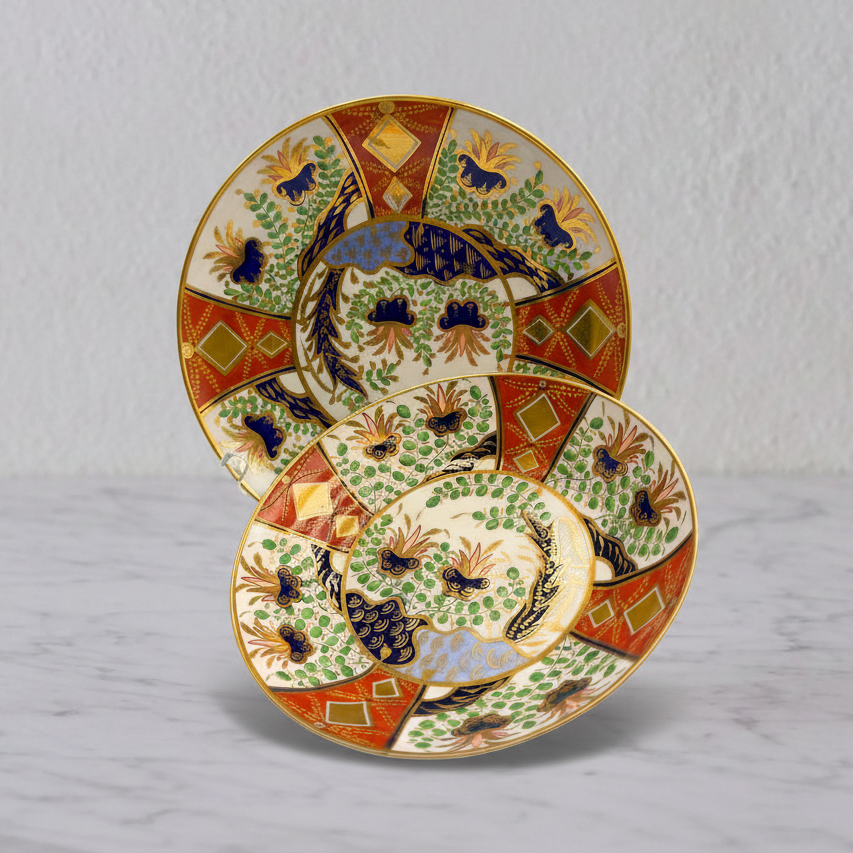 Nineteenth Century Porcelain Imari Dishes