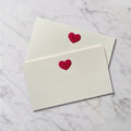 Embossed Heart Place Cards