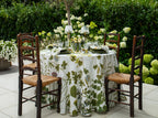 Summerill & Bishop Herb Garden Round Linen Tablecloth