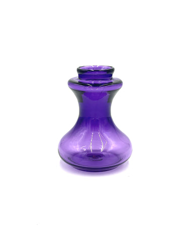 Hand Blown Bulb Vase in Amethyst, Round